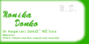 monika donko business card